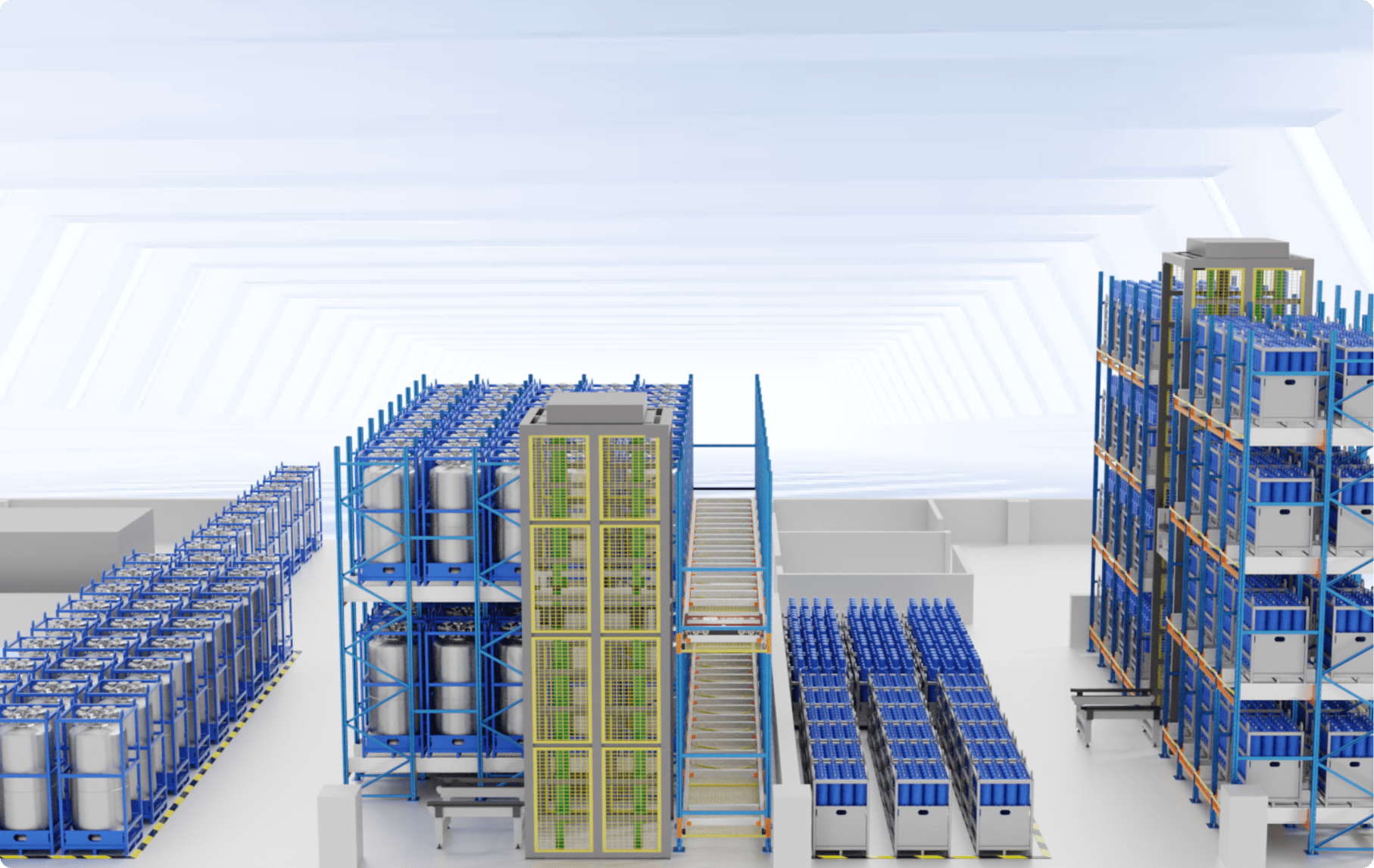 气体行业首个符合标准的工业气体净化中心智能化立体仓库